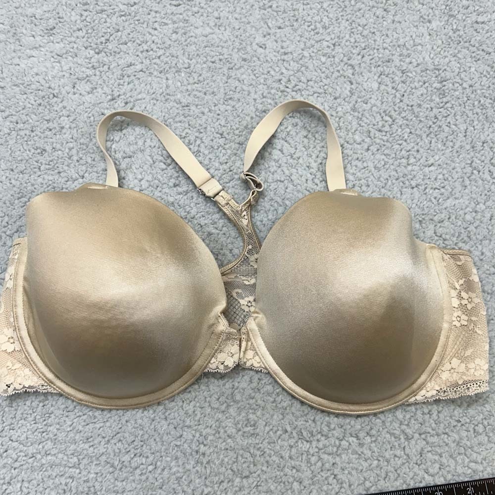 Warners Bra 40DD Underwire 07112 One Fab Fit Lace T-Back Shaping Underwire Front